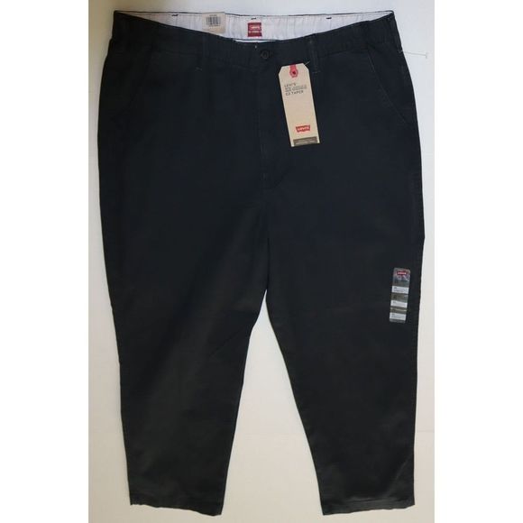 Levi's A10410003 Men's Sz XL Black XX Chino EZ Taper Stretch Pants $70 - Picture 1 of 8